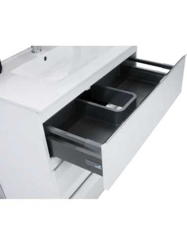 Mueble de baño blanco SHIRO 3 cajones  Interior 2