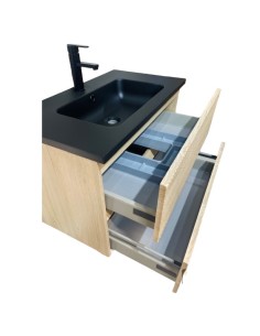 Mueble de baño LINEAS suspendido Roble Pegasus 2