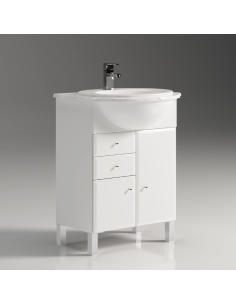 Mueble baño clásico con panza MALAGA BISEL 100 cm 2