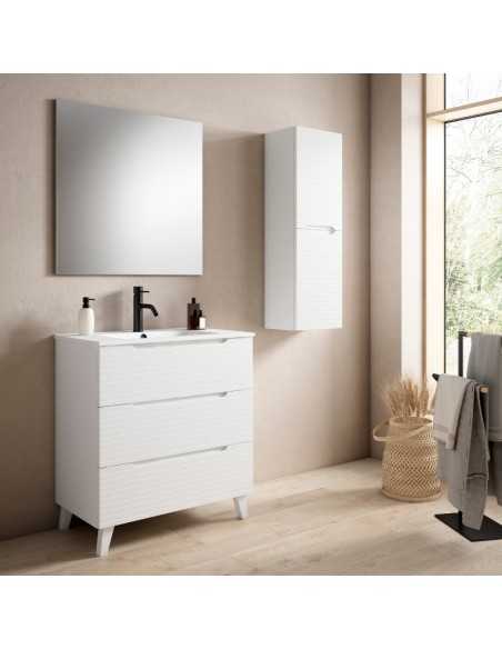 Mueble de baño blanco PARIS con patas