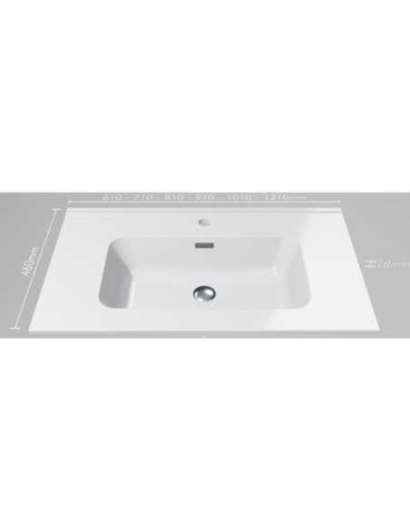 Lavabo porcelana BARCELONA blanco