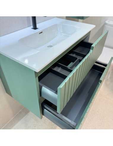 Interior mueble de baño verde CLAIR (2)