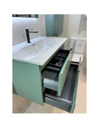 Interior mueble de baño verde CLAIR