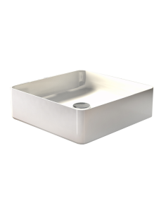 Lavabo SATET sobre encimera 36,5 x 36,5 cm en Blanco Brillo. Principal. 2