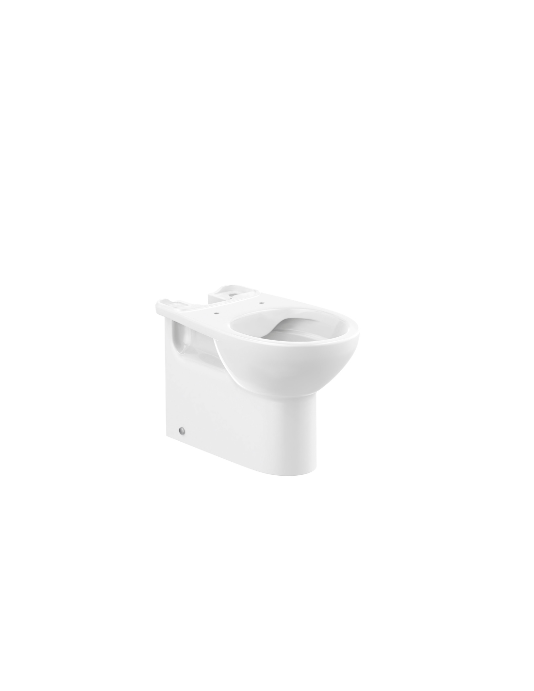 Taza Rimless Compacta VICTORIA Adosada Pared Dual en Blanco de ROCA. Pereda.