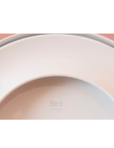 Tapa de inodoro VICTORIA Compacto Blanca de ROCA. Detalle 2