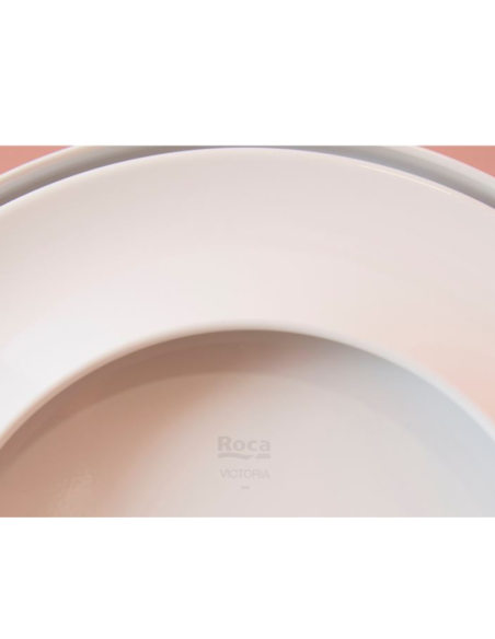 Tapa de inodoro VICTORIA Compacto Blanca de ROCA. Detalle 2