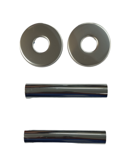 Kit cubretubos redondo cromado principal