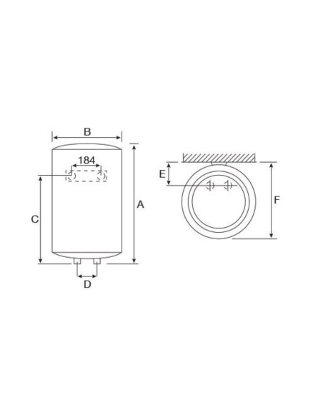 Termo Eléctrico de agua caliente CONCEPT SLIM 50 litros de THERMOR