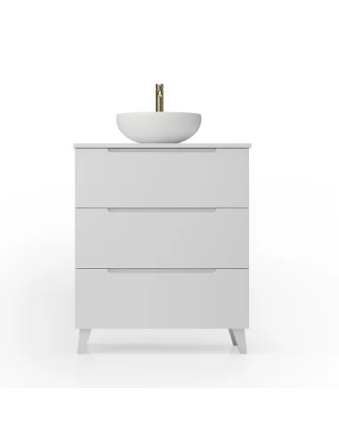 Mueble de baño KAIRO con patas y lavabo sobre encimera