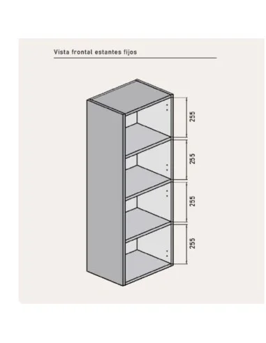 Medidas Columna de baño madera RUANDA