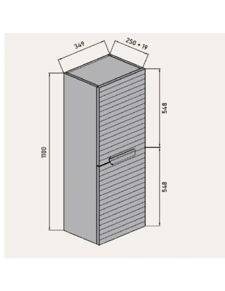 Medidas Columna de baño RUANDA