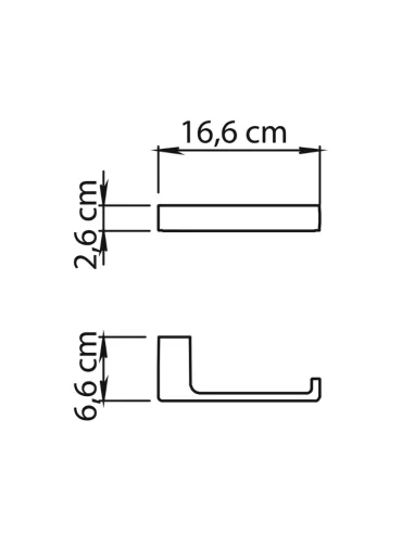 Medidas Portarrollos baño Pirenei Gedy