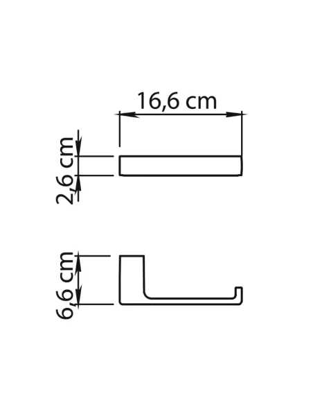 Medidas Portarrollos baño Pirenei Gedy