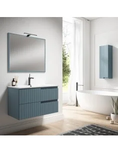 Mueble de baño verde suspendido Clair 2