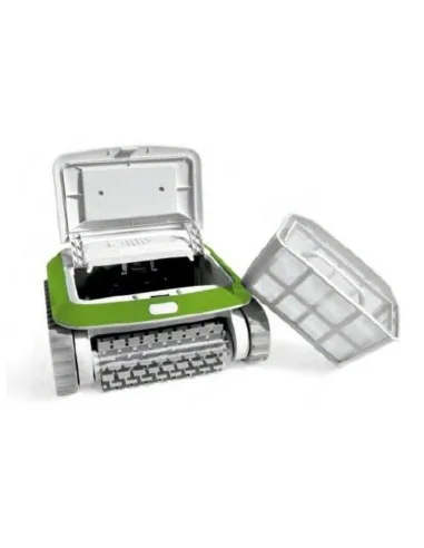 Limpiafondos de piscina automático COSMY ONE. Cajetín interior residuos.