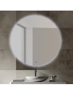 Espejo redondo baño con luz led SOUL