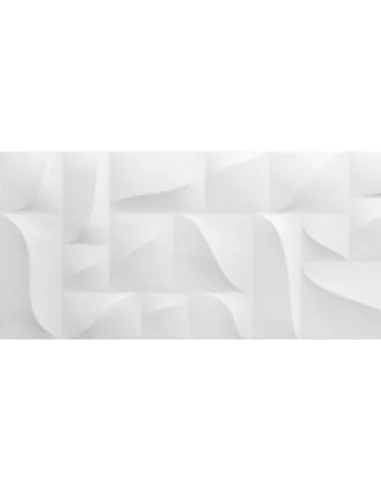 Revestimiento Pasta Blanca Rectificado SUPERWHITE GEOMETRIC GLOSS 30x90 cm. Pieza