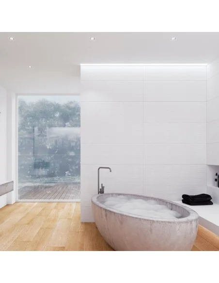 Revestimiento Pasta Blanca Rectificado ESSENTIAL CONCRET WHITE 40x120 cm. Principal Revestimiento Pasta Blanca Rectificado ESSENTIAL CONCRET WHITE 40x120 cm. Principal