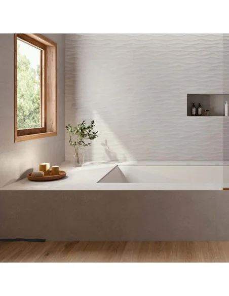 Revestimiento Pasta Blanca Rectificado GROUND DECOR WHITE 33x100 cm. Principal Revestimiento Pasta Blanca Rectificado GROUND DECOR WHITE 33x100 cm. Principal