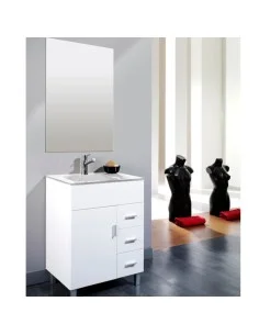 Mueble baño blanco con puertas y cajones REUS