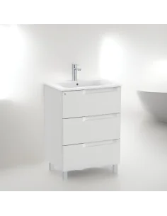 Mueble ROCA ALEYDA blanco con lavabo