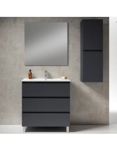Mueble de baño con patas KARMA color grafito