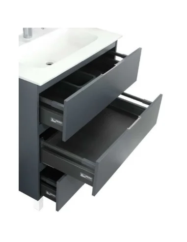 Mueble de baño con patas KARMA color grafito (Interior)