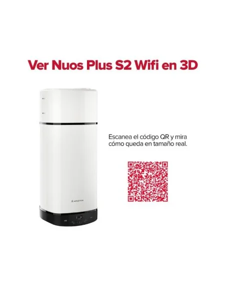 Bomba de Calor ACS NUOS S2 Wifi de ARISTON. Vista 3D