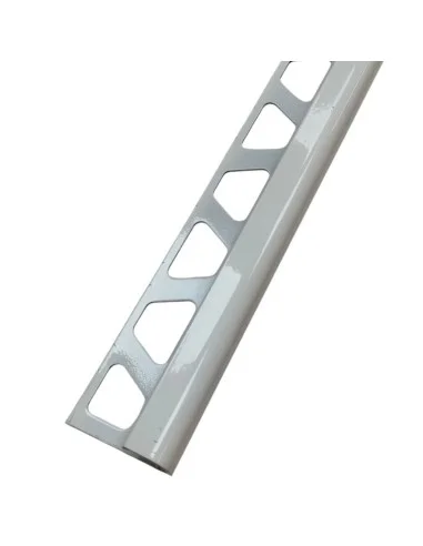 Guardavivos esquina curvo aluminio blanco