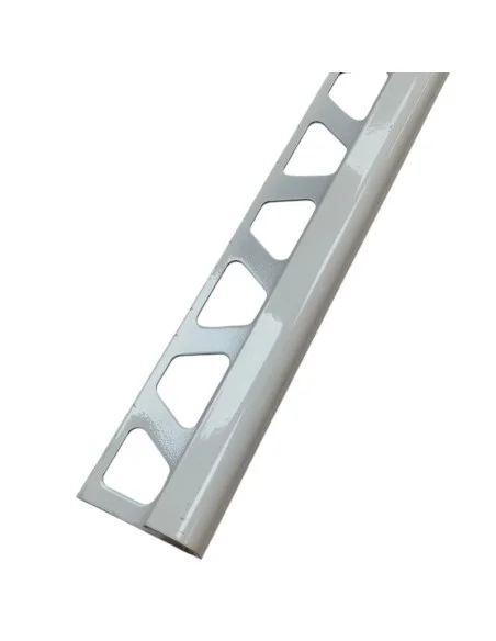 Guardavivos esquina curvo aluminio blanco