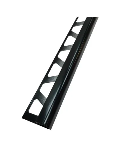 Guardavivos esquina curvo aluminio negro