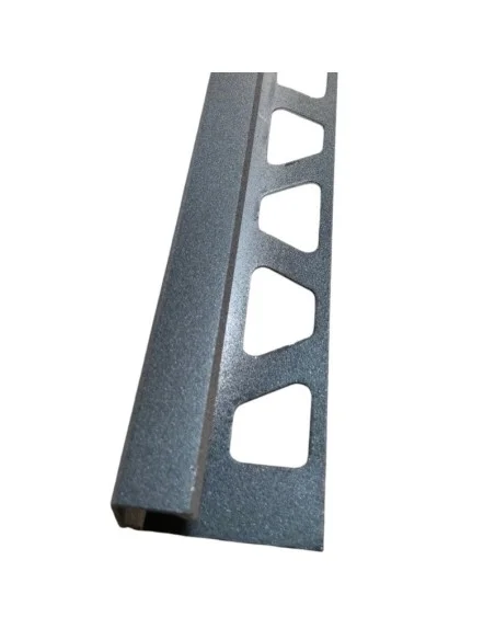 Perfil esquina recto gris texturizado 1,25 cm SCHLUTER