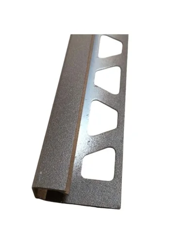 Perfil esquina recto marron texturizado 1,25 cm SCHLUTER