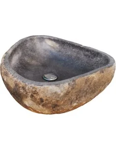 Lavabo sobre encimera piedra de río AKUTAN