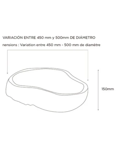 Medidas lavabo sobre encimera AKUTAN