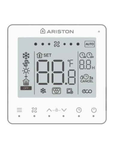 Fancoil AQUASLIM Duct F de ARISTON. Termostato.