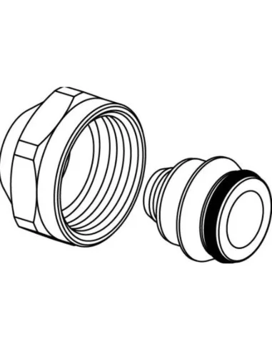 Adaptador Colector Compresión 16*2,08 G3/4 de UPONOR. Dibujo 1