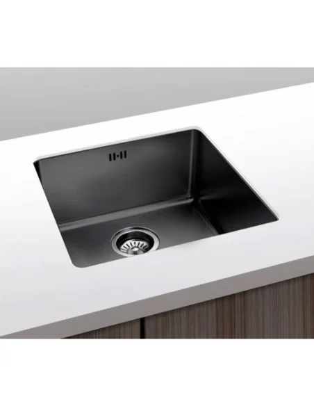 Fregadero Bajo Encimera BERLIN. Principal negro.