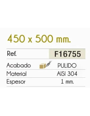 Fregadero Sobre Encimera BOSTON. 45 x 50. Características.