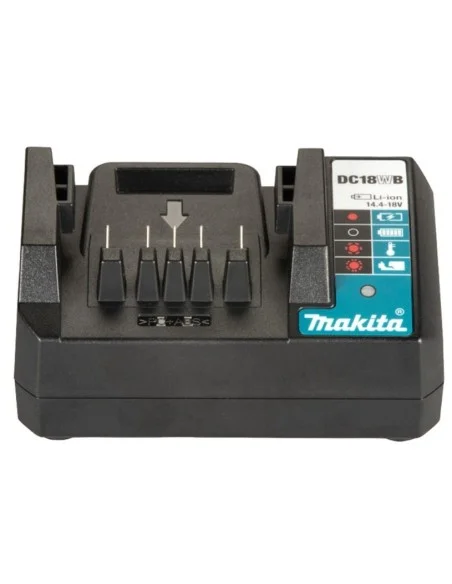 Taladro percutor a batería HP347D con cargador y set de brocas MAKITA. Batería 2.