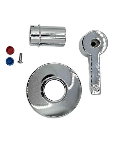 Mando metal cromado plafón piezas separadas