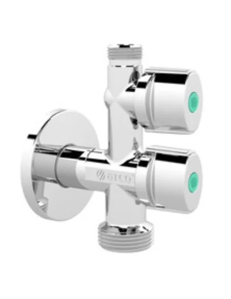 Válvula escuadra doble