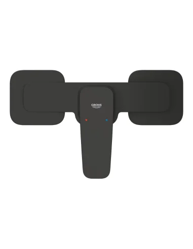 Grifo de ducha Cubeo Grohe negro Vista frontal