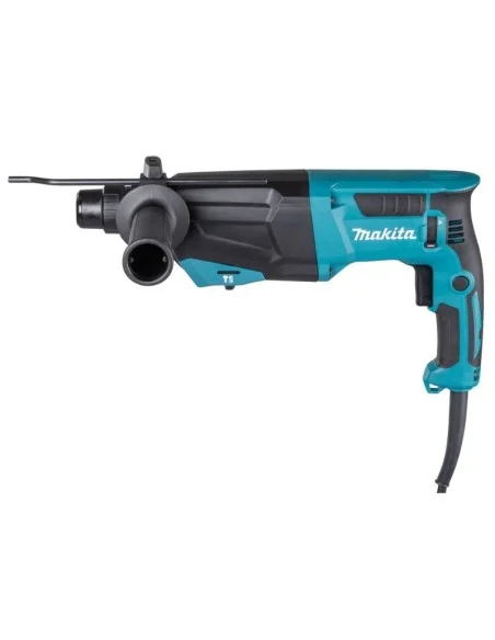 Martillo combinado HR2670X3 + Juego de brocas MAKITA. Lateral.