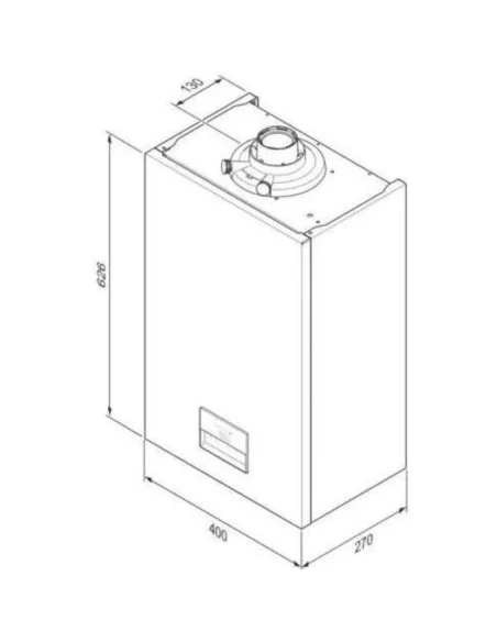 Caldera HERMANN MICRACOM 24 Condens SAUNIER DUVAL. Medidas. Caldera HERMANN MICRACOM 24 Condens SAUNIER DUVAL. Medidas.