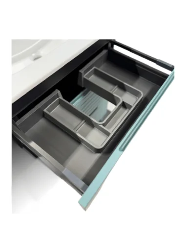 Mueble baño con patas Paris. 70, 80, 100x45 cm blanco o verde | Pereda