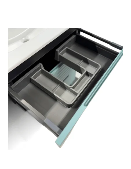 Mueble baño con patas Paris. 70, 80, 100x45 cm blanco o verde | Pereda