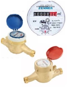Contador de chorro múltiple Zenner. Agua fría DN40 300 · Pereda.com