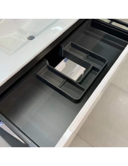 Mueble de baño suspendido KAIRO color blanco 50x38 y 80x45 · Pereda